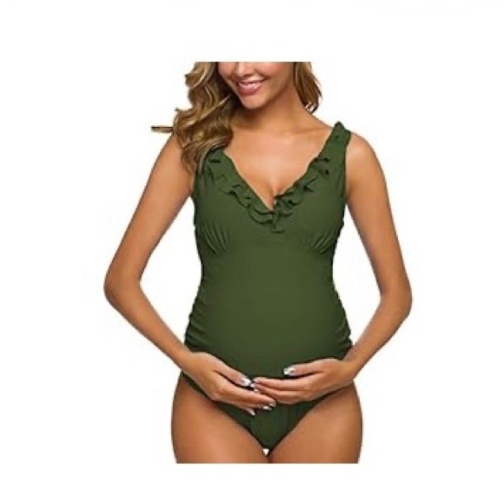 MATERNITY: one piece swimsuit.